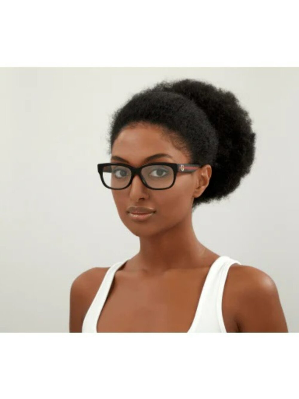 Gucci GG0278ON 011 Rectangle Eyeglasses – Black Green | Unisex Designer Frames - Picture 10 of 12